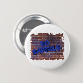 fein-graffiti-Design Button (Vorne & Hinten)