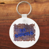 fein-graffiti-Design Schlüsselanhänger (Vorderseite)