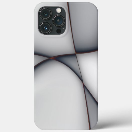 Fein konvexe, graue Ausschnitte Case-Mate iPhone Hülle (Rückseite)