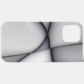 Fein konvexe, graue Ausschnitte Case-Mate iPhone Hülle (Rückseite (Horizontal))