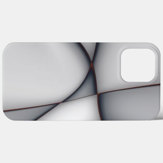 Fein konvexe, graue Ausschnitte Case-Mate iPhone Hülle (Rückseite (Horizontal))