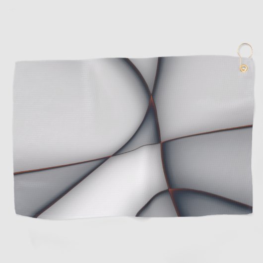 Fein konvexe, graue Ausschnitte Golfhandtuch (Horizontal)