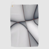 Fein konvexe, graue Ausschnitte Golfhandtuch (Vorderseite)