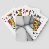 Fein konvexe, graue Ausschnitte Spielkarten (Rückseite)