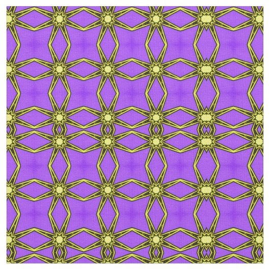 Fein lila und gelbes Muster Stoff (Nahaufnahme)