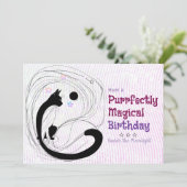 Fein magische Geburtstagskarte Dankeskarte (Stehend Vorderseite)