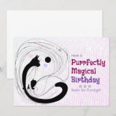 Fein magische Geburtstagskarte Dankeskarte (Vorne/Hinten)