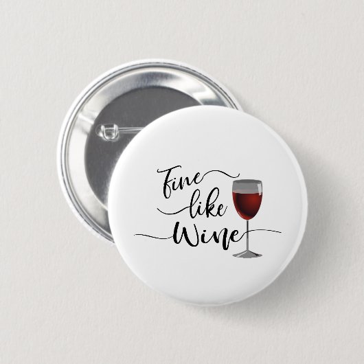Fein wie Wein Button (Vorne & Hinten)