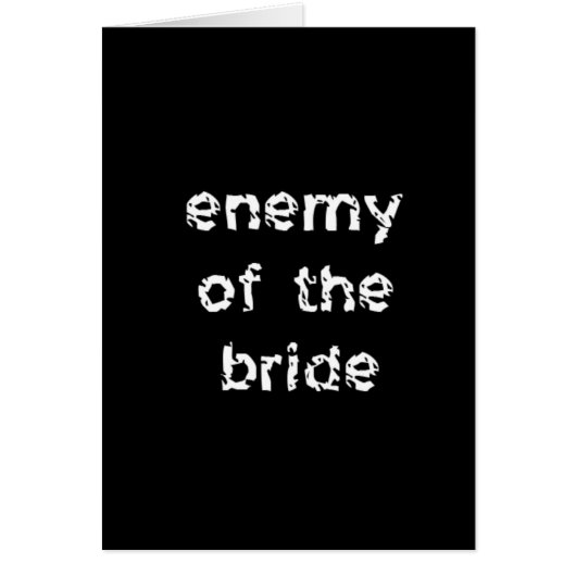 Feind der Braut (Vorne)