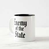 Feind der Staats-Tasse Zweifarbige Tasse (Vorderseite Links)