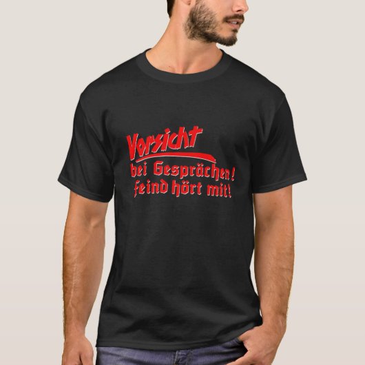 feind-hoert-mit_auf-dunkel T-Shirt (Vorderseite)