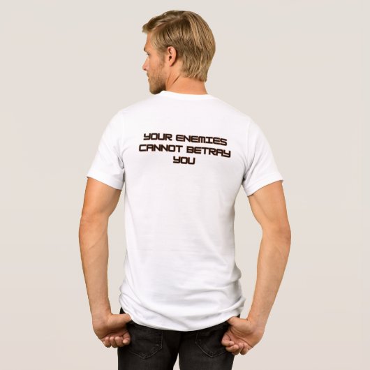 Feinde Tri-Blend Shirt (Rückseite voll)