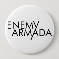 Feindliches Armada-Schwarz-Logo-Button