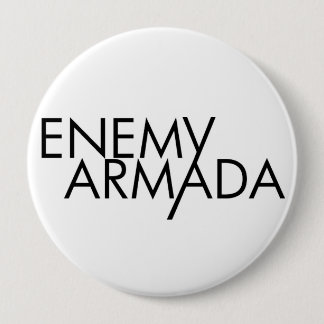 Feindliches Armada-Schwarz-Logo-Button Button