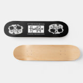 Feindliches verdorben mit Brett der Skateboard (Horizontal)