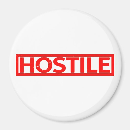 Feindselige Briefmarke Magnet (Vorne)