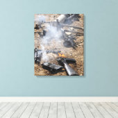 Feindwaffen werden cool leinwanddruck (Insitu (Holzboden))