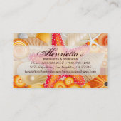 Feine Abstrakte Coole Niedliche Girly Nature Mode Visitenkarte (Rückseite)