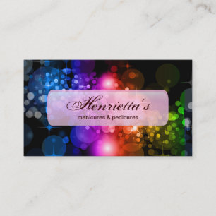 Feine abstrakte coole niedliche Girly Retro Mode Visitenkarte