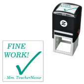 "FEINE ARBEIT!" + Name des benutzerdefinierten Ins Permastempel (Beispiel)