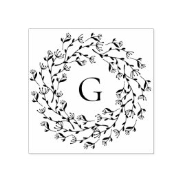 Feine Bläschen-Monogramm Gummistempel