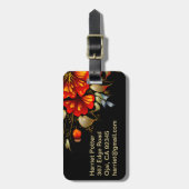 Feine Blume Cool Niedlich Giro Retro Florenz Gepäckanhänger (Vorderseite vertikal)