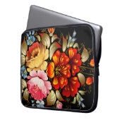 Feine Blume Cool Niedlich Giro Retro Florenz Laptopschutzhülle (Vorderseite Links)