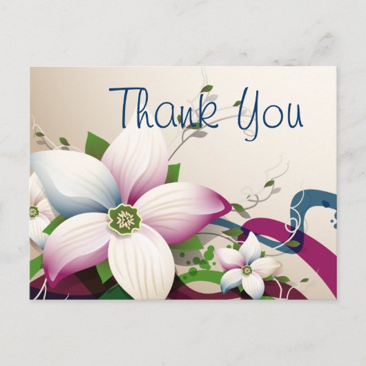 Feine Blume Cool Niedlich Giro Retro Florenz Postkarte (Vorderseite)