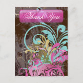 Feine Blume Cool Niedlich Giro Retro Florenz Postkarte (Vorderseite)