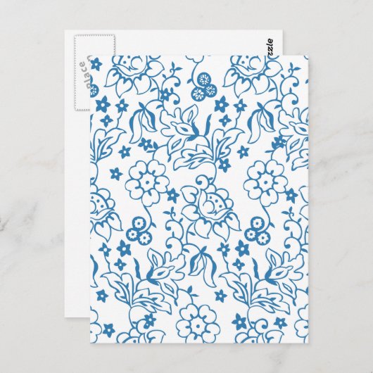 Feine Blume Cool Niedlich Giro Retro Florenz Postkarte (Vorne/Hinten)