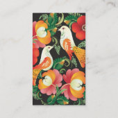 Feine Blume Cool Niedlich Giro Retro Florenz Visitenkarte (Rückseite)