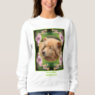Feine Blume gestalten Ihr eigenes Foto Sweatshirt