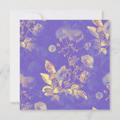 Feine Blumendusche Einladung (Rückseite)