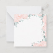 Feine Blumenfarbe Mitteilungskarte (Vorderseite)