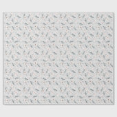 Feine Blumenmuster. Geschenkpapier (Flach)
