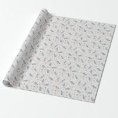 Feine Blumenmuster. Geschenkpapier (Ungerollt)