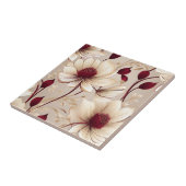 Feine Blüte mit grauenhaften Blüten Fliese (Seite)