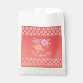 Feine Blüte mit rosa Geschenktütchen