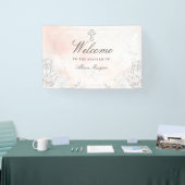 Feine Blütenblütentaufe Willkommen Banner (Messe)