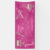 Feine bunte Backwaren & Kochen Utensitis Kuchen Bä Banner (Vertikal)