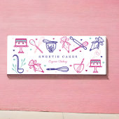 Feine bunte Backwaren & Kochen Utensitis Kuchen Bä Banner