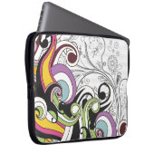 Feine Coole Niedliche Girly Retro Blumenmode Laptopschutzhülle (Vorne Rechts)