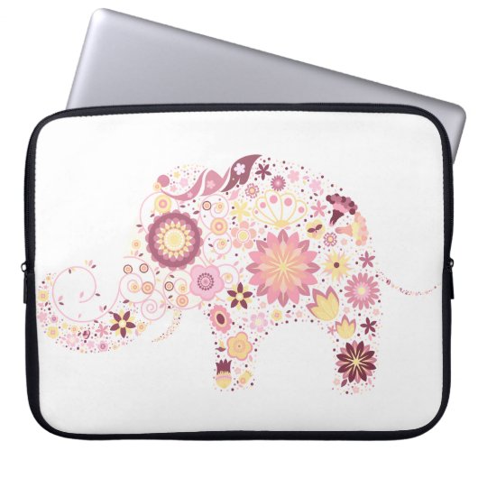 Feine Coole Niedliche Girly Retro Blumenmode Laptopschutzhülle (Vorderseite)