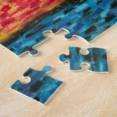 Feine farbige Katze in Ölgemälden Puzzle (Seite)