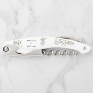 Feine Florale Aquarell-Hochzeit Kellnermesser