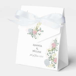 Feine florale Aquarell-Hochzeitsgäste  Geschenkschachtel