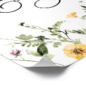 Feine gelbe Wildblume - Schilder (Ecke)