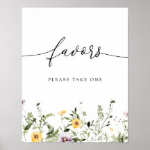 Feine Gelbe Wildblume - Zeichen