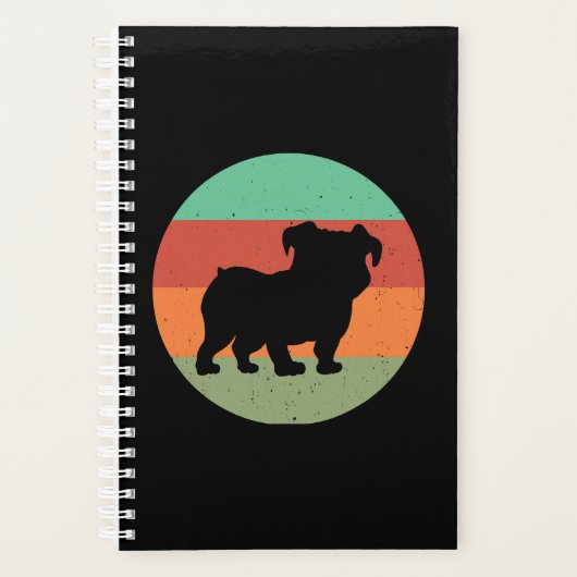 Feine gestörte englische Bulldogge Pet by Hund Mam Planer (Vorderseite)