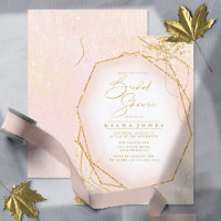 Feine Goldlinien Abstrakte Brautparty-Blush ID867